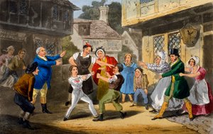「スポーツマンの生活」、1842年のイラスト 作： Henry Thomas Alken